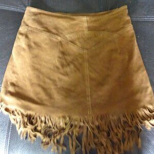COPY - UNBRANDED SUEDE MINI SKIRT WITH BUILT IN SHORTS